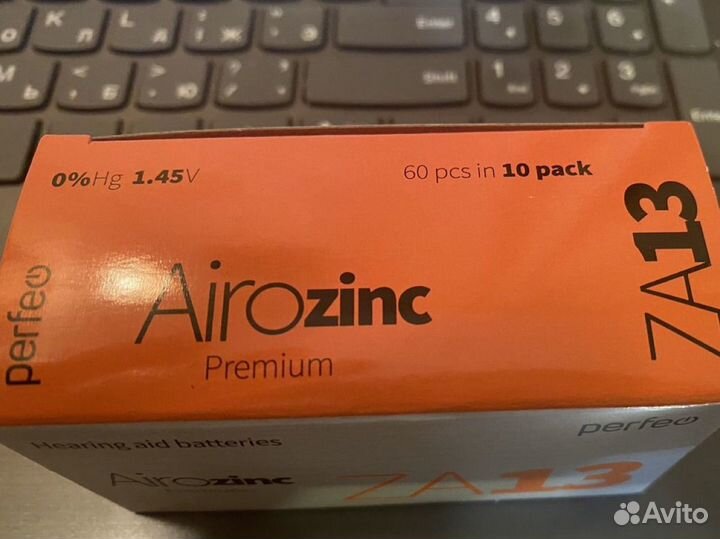 60 батареек perfeo za13 pr48 для слуховых аппарато
