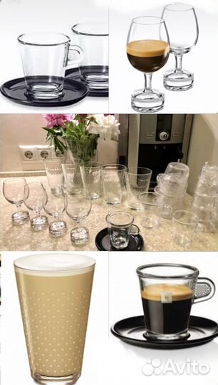 Nespresso бокалы стаканы чашки