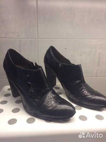 Ботильоны из натуральной кожи