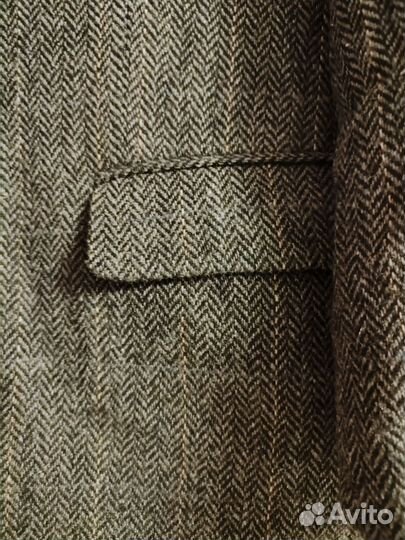 Винтажный твидовый пиджак Canda в елочку