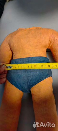 Очень старая тряпичная кукла