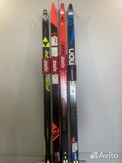 Лыжи беговые fischer atomic salomon rossignol