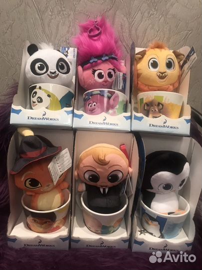 Герои Dream Works/ игрушка в кружке