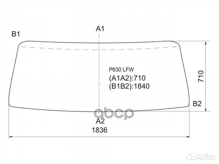 Стекло лобовое в резинку mazda titan cabover WI