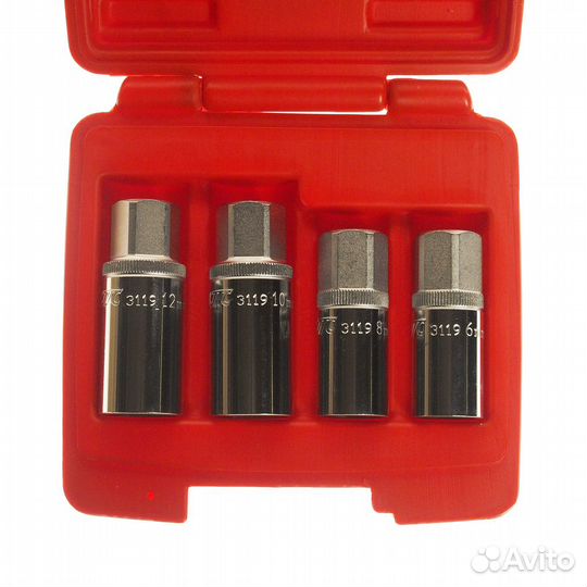 JTC JTC-3119 Набор шпильковертов 6-12мм 4 предмета