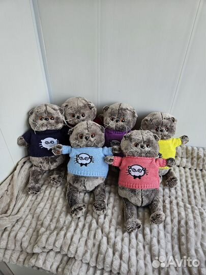 Кот басик в кофточке 30см