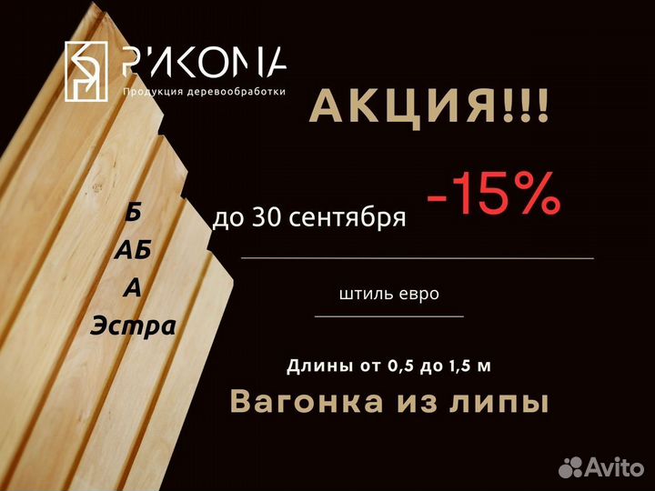 Вагонка липа