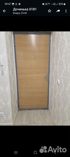 Дверь входная металлическая от застройщика