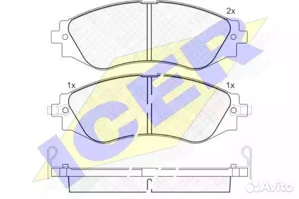 Колодки торм. дисков. Lanos Nubira