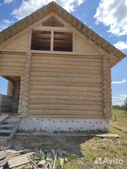 Шлифовка сруба,пескоструйная обработка, покраска