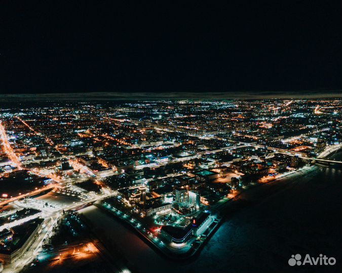 Вечерний Полет над Омском