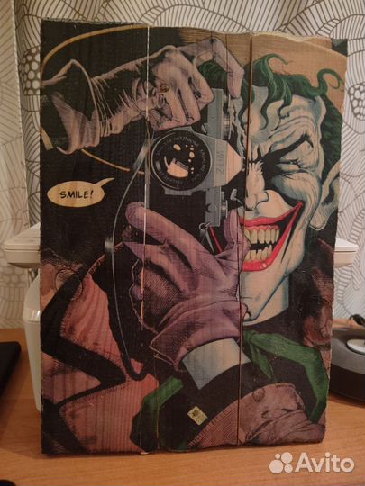 Картина панно из дерева Джокер