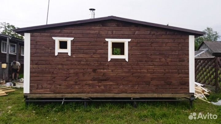 Баня 6 на 4 под ключ готовая