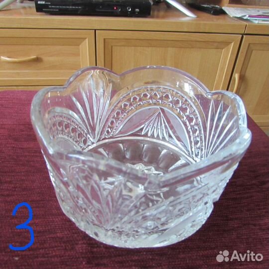 Вазы хрустальные - 4 вида