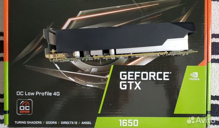 Видеокарта gtx 1650 D6 OC Low Profile 4G