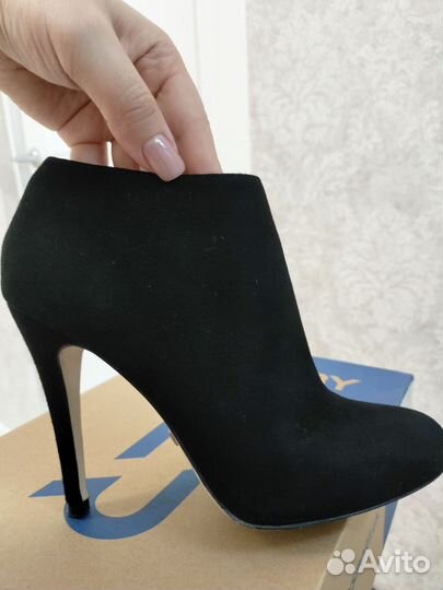 Ботильоны, р.37. Натуральная замша