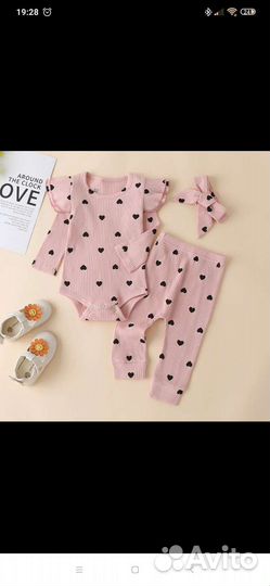 Комплект боди,штанишки,повязка на голову.детский