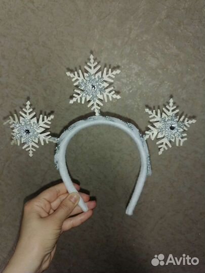 Ободок снежинка