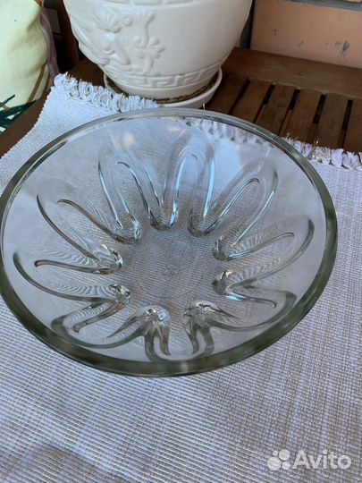 Салатницы, ваза цветное стекло