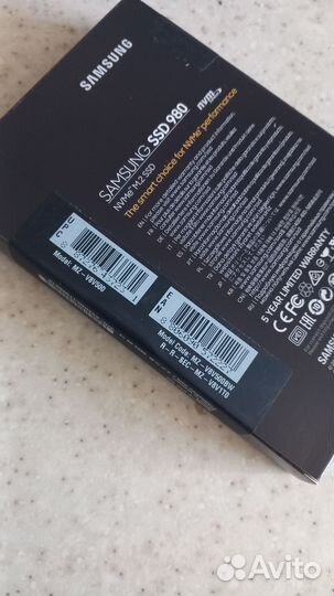 Ssd диск samsung ssd 980 500gb