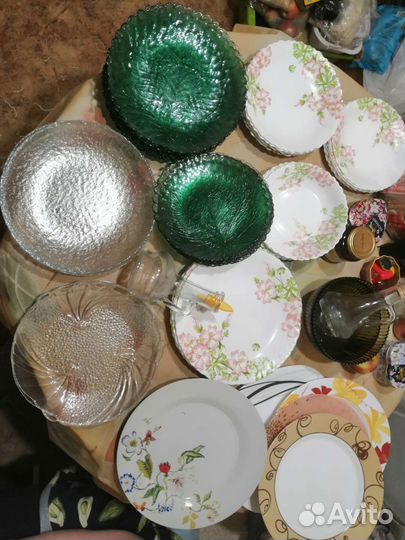 Тарелки стеклянные