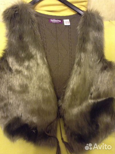 Жилет меховой размер 56-58