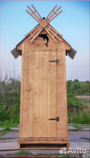 Дачный туалет деревянный HME563