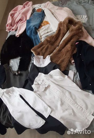 Вещи для девочки 134-140 Пакетом