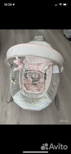 Шезлонг детский с вибрацией