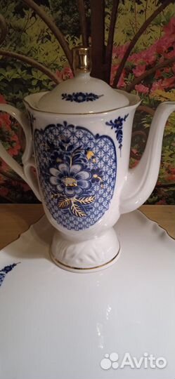 Сервиз СССР и чайник Вербилки новый