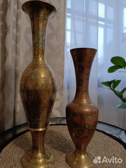 Ваза латунь индия