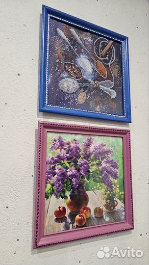 Картина кристаллами