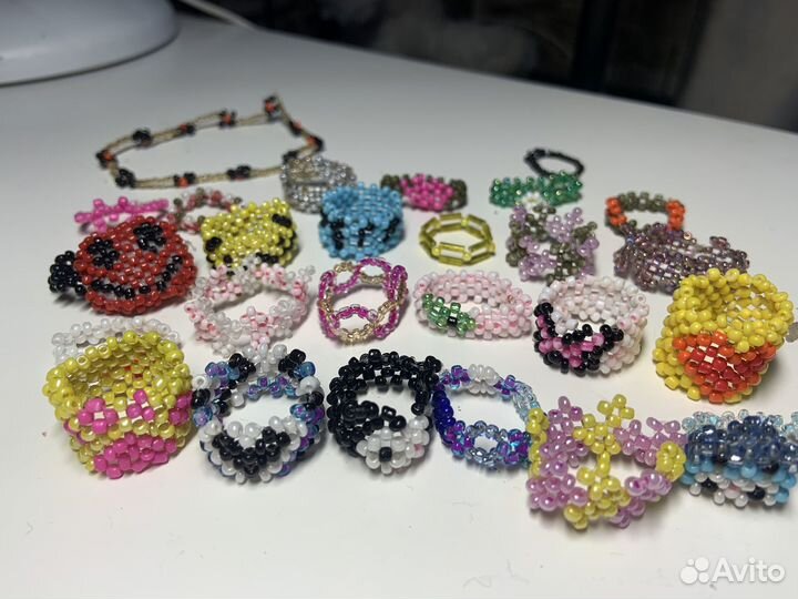 Кольцо из бисера