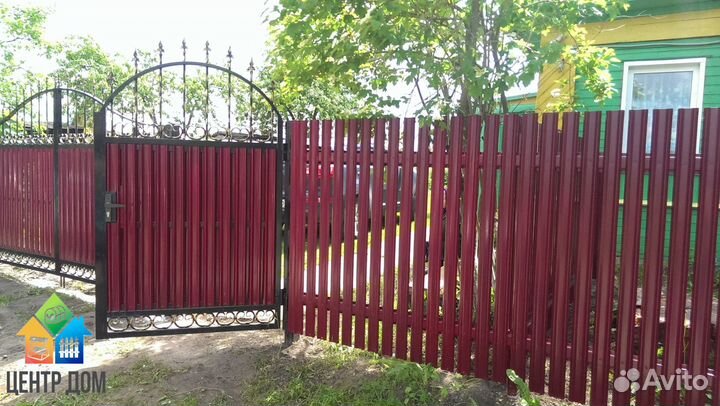 Евроштакетник металлический