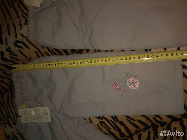 Штанишки для девочки, демисезонные, новые, 2 шт