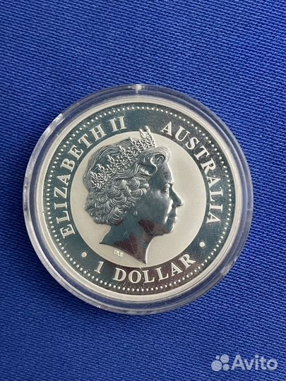 Серебряная монета Австралийский доллар