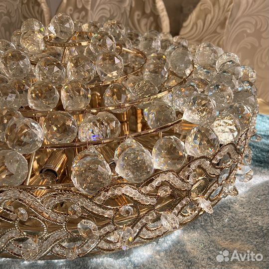 Люстра потолочная хрустальная