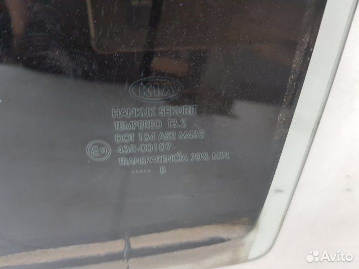 Стекло заднее левое Kia Ceed ED G4FC 2009