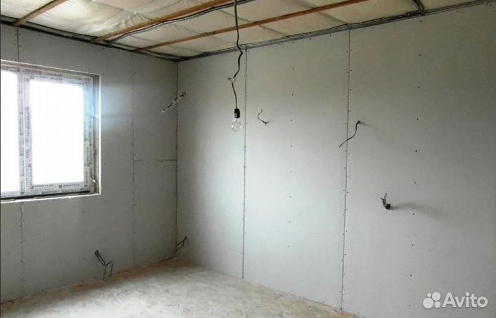 Отделка гипсокартоном дома в Курске и области