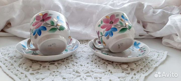 Чайная пара Пролетартй Крокус СССР