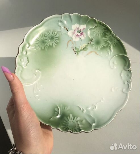 Тарелка 1920-30 фарфортрест имени Правды