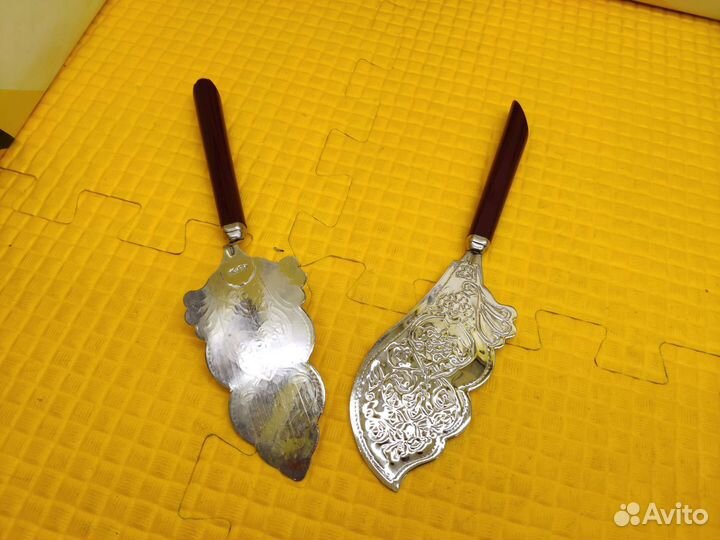 Нож и лопатка для торта мельх. И.9137