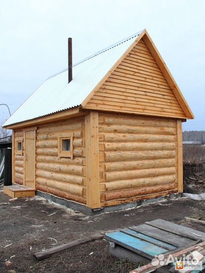 Сруб для бани(от фундамента до крыши)