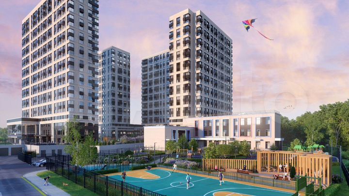 2-к. апартаменты, 59,7 м², 2/22 эт.