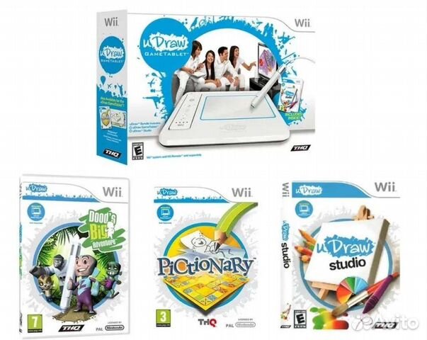 Udraw wii + 3 игры