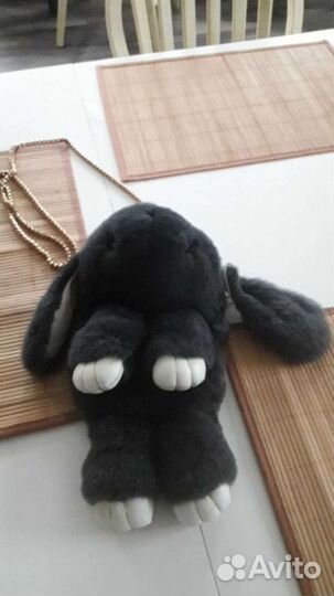 Меховая сумка зайка