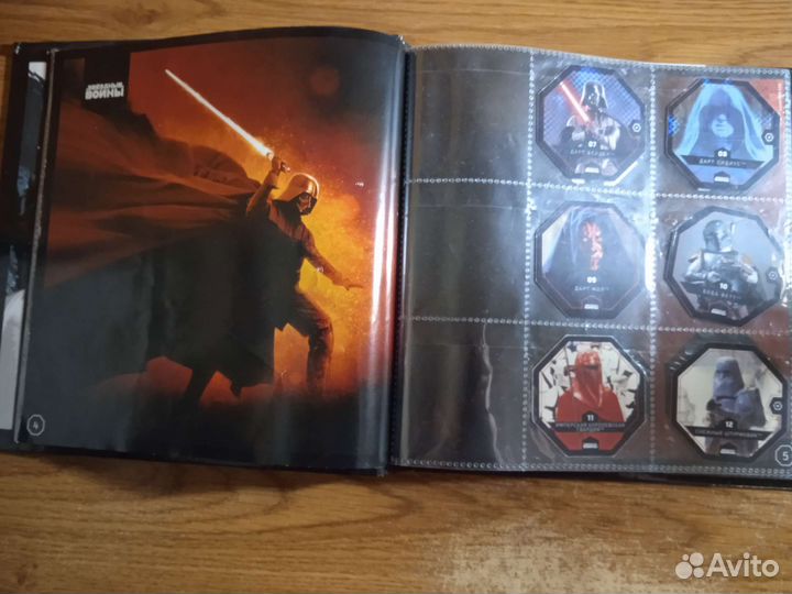 Альбом по звёздным войнам со значками