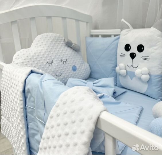 Продам бортики в кроватку ручной работы