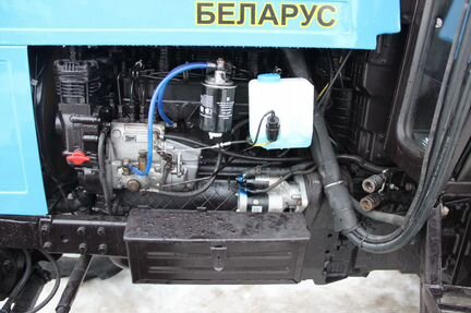 Трактор мтз 82.1 2011г. с кондиционером синий - фотография № 12