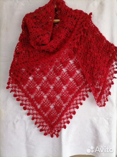 Шали вязаные крючком